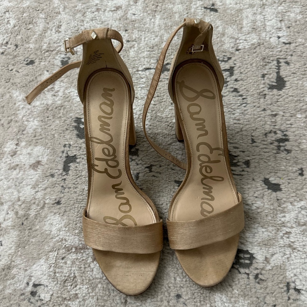 Sam Edelman Women’s Yaro Ankle Strap Heels Classic Nude -Size US 11 - Picture 2 of 4